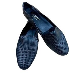 Jon Josef Women's Black Leather Flats - Size 9 -‎ Made in Spain